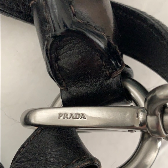 Prada authentic large black hobo w/ long strap - Picture 3 of 8